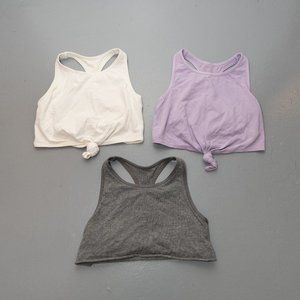 BUNDLE Aerie Chill, Play, Move tank tops with built in sports bra